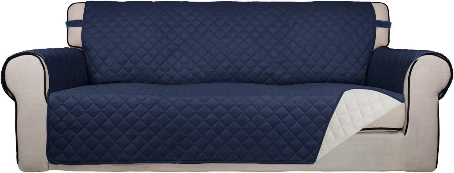 PureFit Reversible Quilted Sofa Cover, Water Resistant Slipcover Furniture Protector, Washable