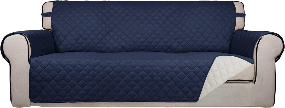 PureFit Reversible Quilted Sofa Cover, Water Resistant Slipcover Furniture Protector, Washable