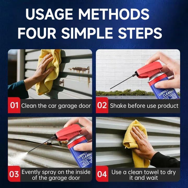 Glodway Specialist Silicone Lubricant Spary,Garage Door Lubricant Oil,with Smart Straw Sprays 2