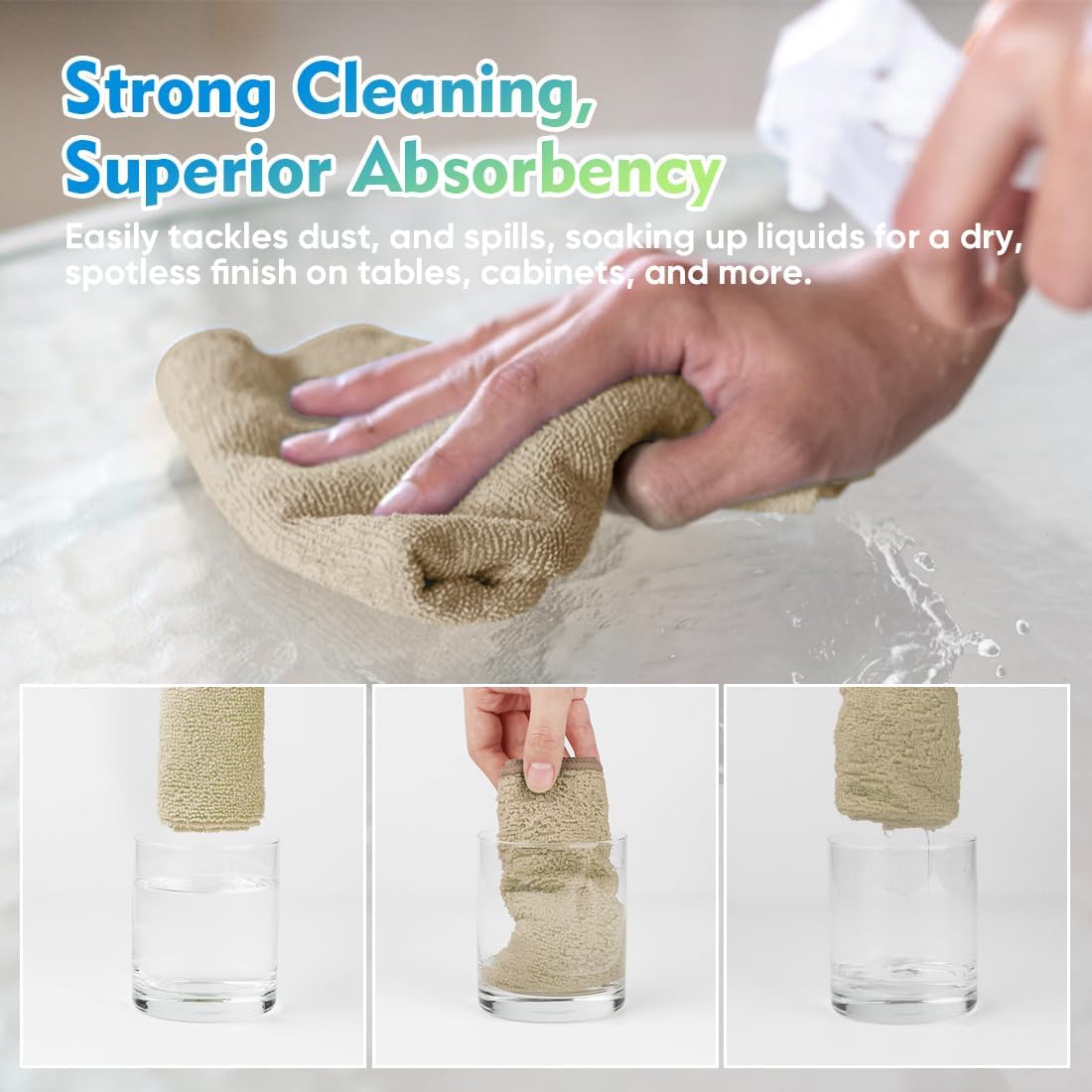 HOMEXCEL Microfiber Cleaning Cloth 20 Pack 11.5 x 11.5 inch Microfiber Towels for Cars Ultra
