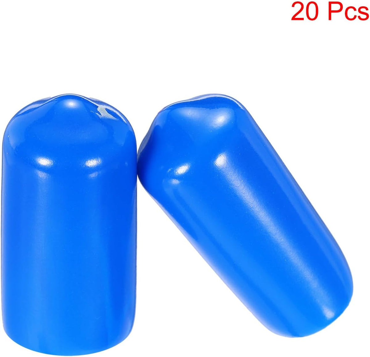 uxcell 20pcs Rubber End Caps 10mm(3/8") ID Vinyl PVC Round Tube Bolt Cap Cover Screw Thread