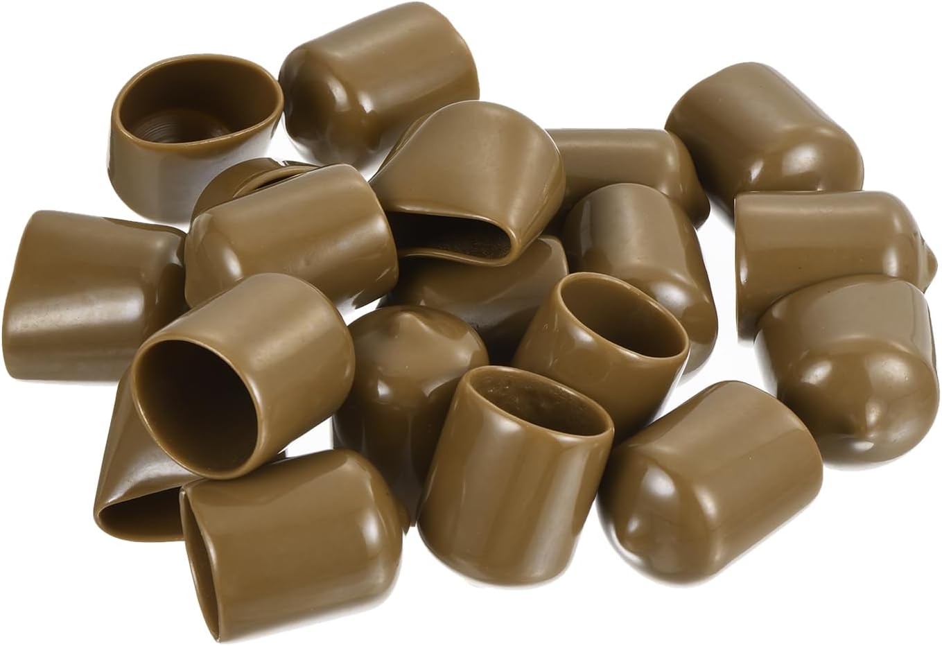 uxcell 20pcs Rubber End Caps 17mm ID Vinyl PVC Round Tube Bolt Cap Cover Screw Thread Protectors
