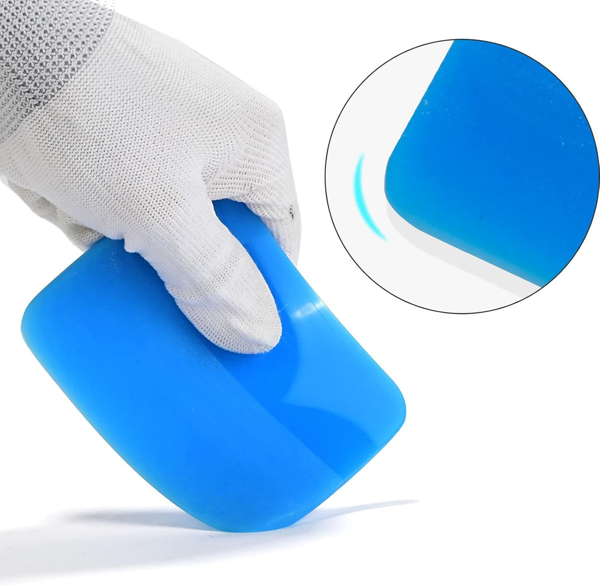 NEWISHTOOL Soft PPF 5in1 Blue Set - Anti-Scratch Rubber Squeegee Kit for Car Vinyl Wrap Tint Film