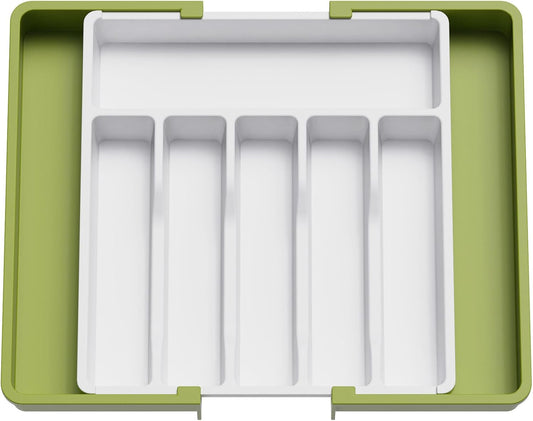Lifewit Silverware Drawer Organizer, Expandable Utensil Tray for Kitchen, BPA Free Flatware and