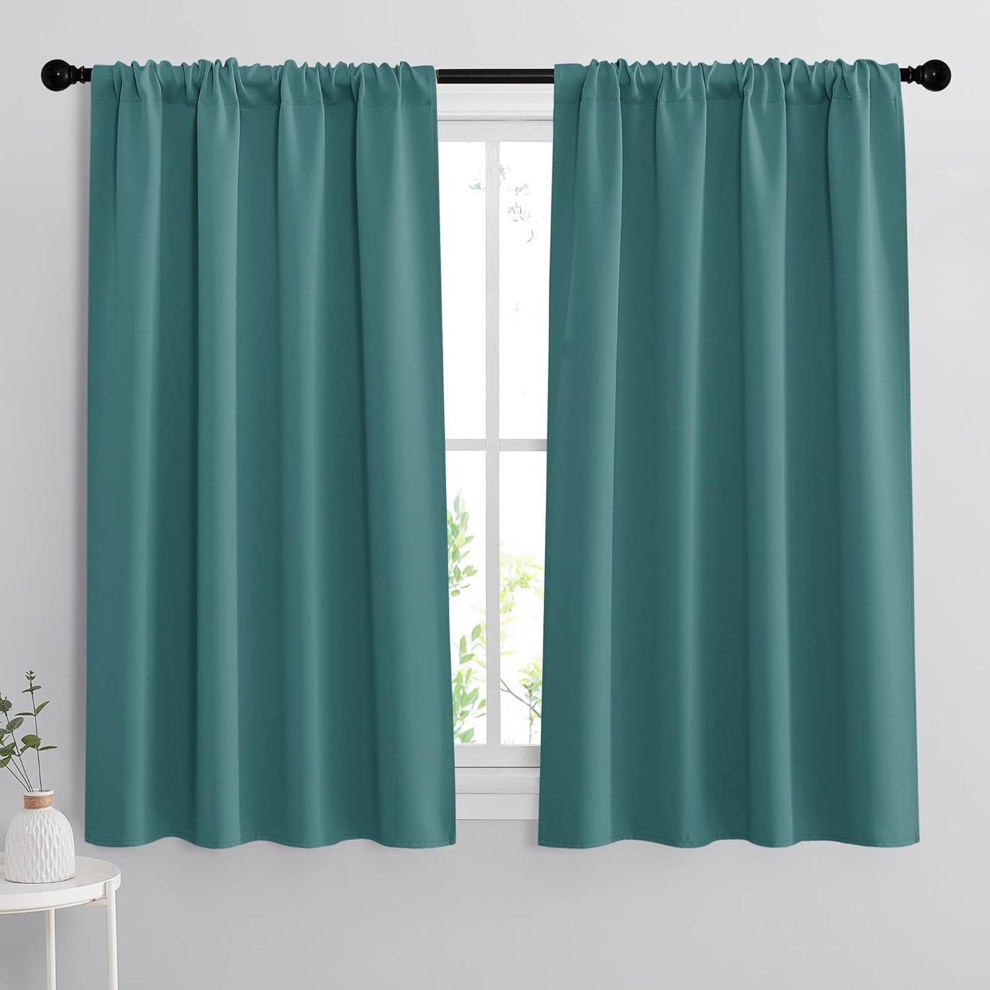 RYB HOME Bedroom Window Curtains, Heat Cold Insulated Drapes for Energy Cost Saving Washable