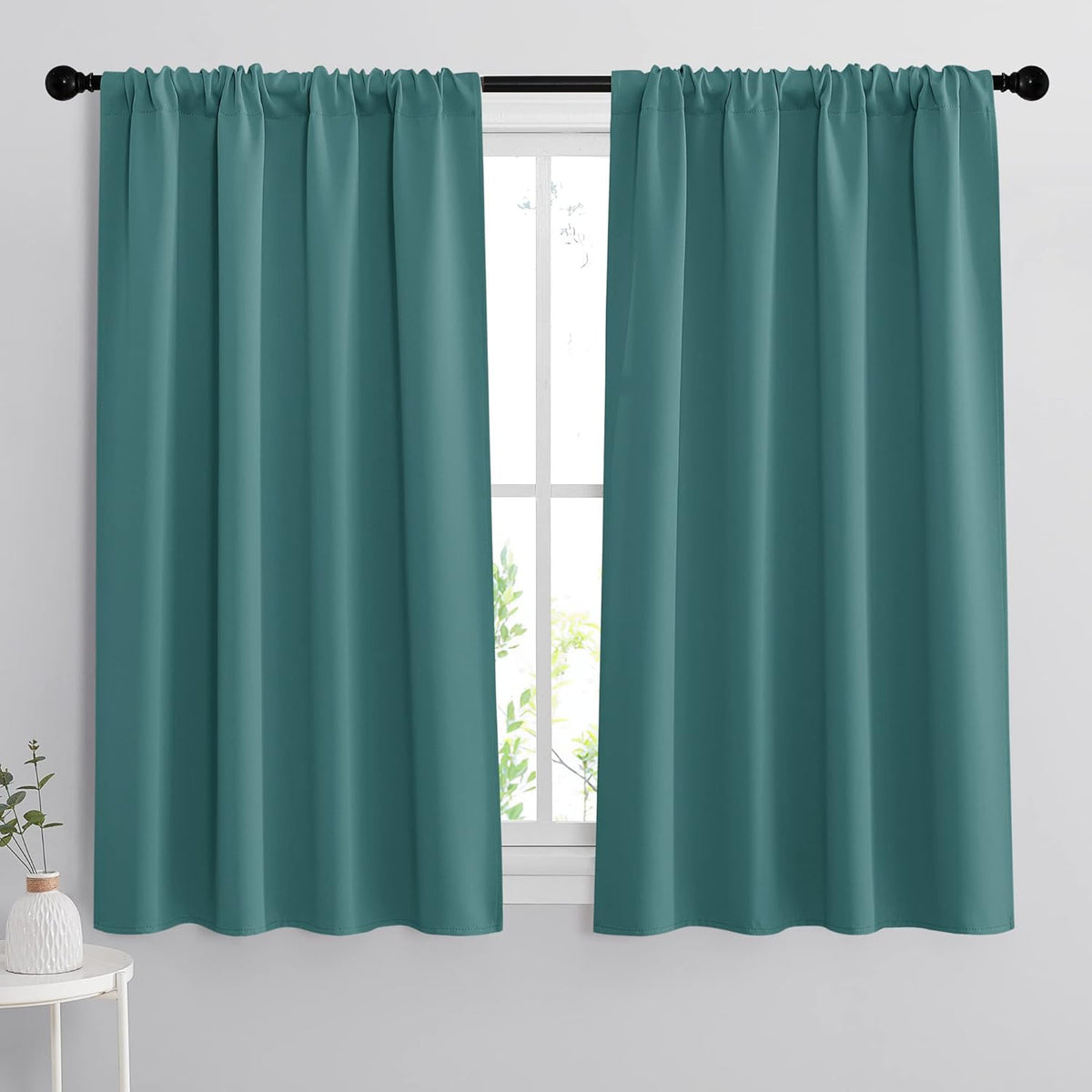 RYB HOME Bedroom Window Curtains, Heat Cold Insulated Drapes for Energy Cost Saving Washable