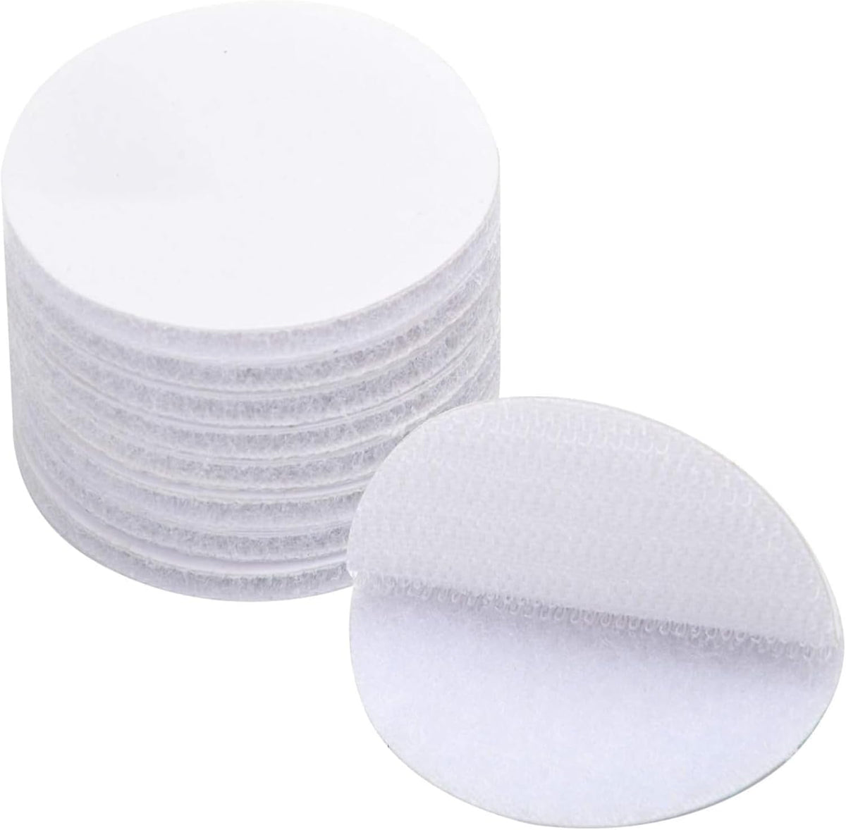 BRAVESHINE 24PCS Round Industrial-Strength Hook and Loop Fasteners with Adhesive - Wall Hanging