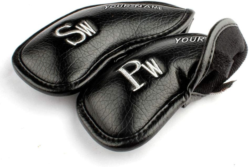 CRAFTSMAN GOLF 12pcs or 1pc Thick Synthetic Leather Golf Iron Head Covers Set Headcover Fit All