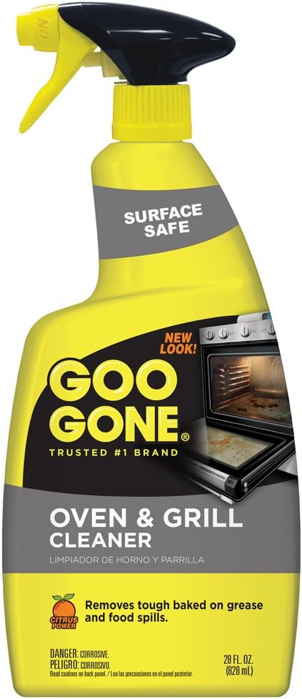 Goo Gone Oven and Grill Cleaner - 28 Ounce - Removes Tough Baked On Grease and Food Spills Surface