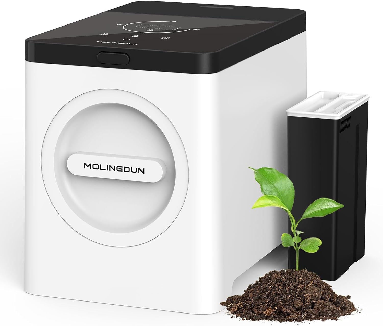 3L Electric Composter for Kitchen, Countertop Compost bin, One Touch Smart Model Handle Kitchen