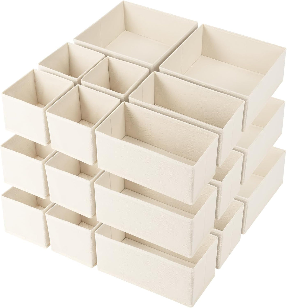 Criusia Drawer Organizer Clothes, 24 Pack Underwear Drawer Organizers, Foldable Closet Organizers
