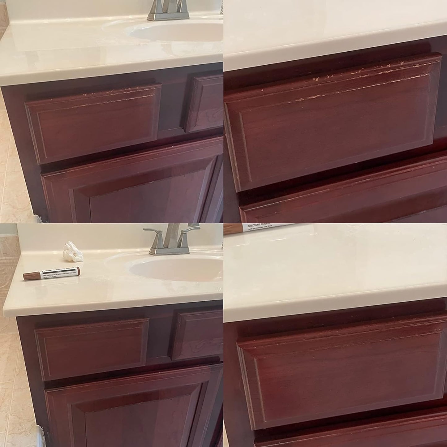 Furniture Repair Kit Wood Markers Wax Sticks, for Stains, Scratches, Wood Floors, Tables, Desks