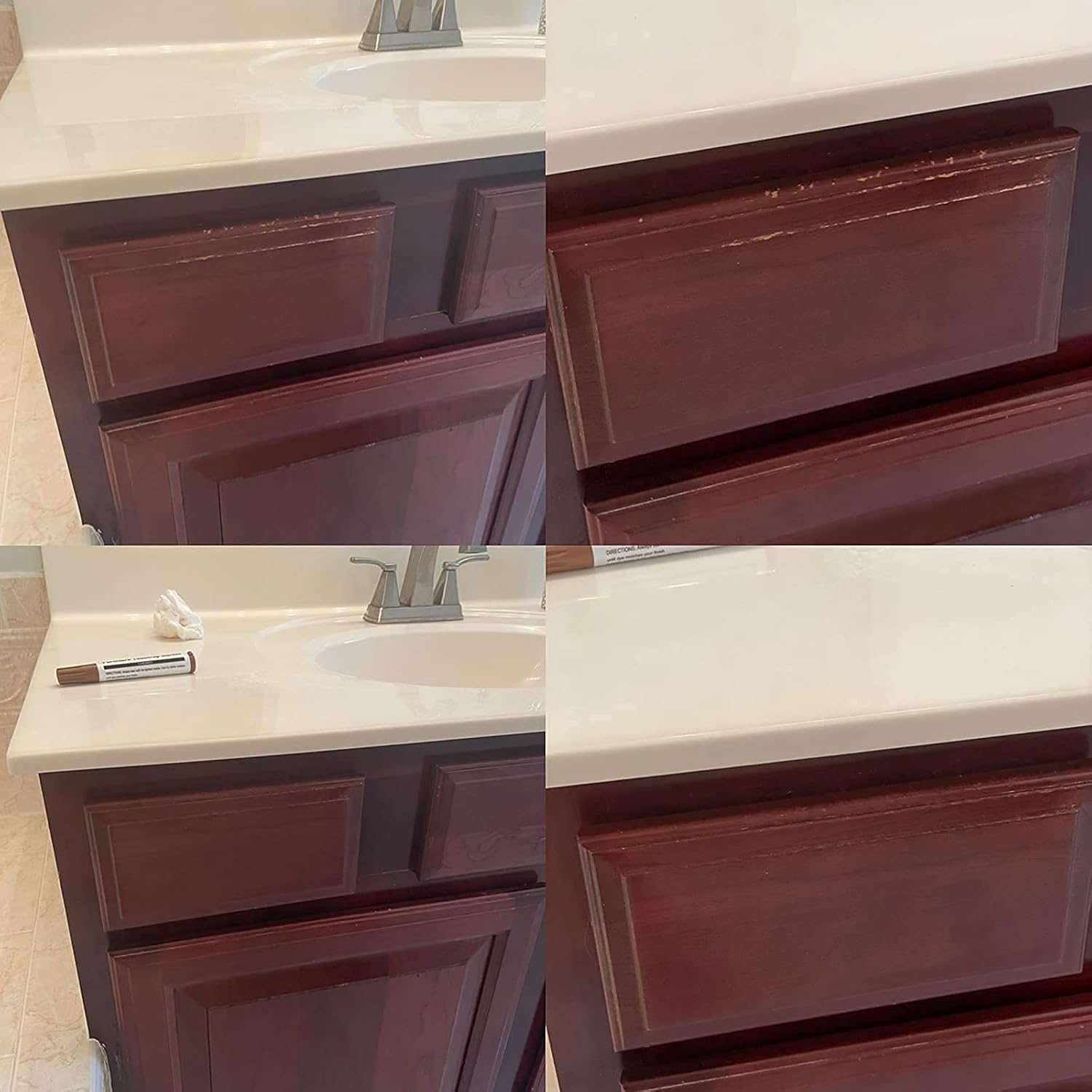 Furniture Repair Kit Wood Markers Wax Sticks, for Stains, Scratches, Wood Floors, Tables, Desks