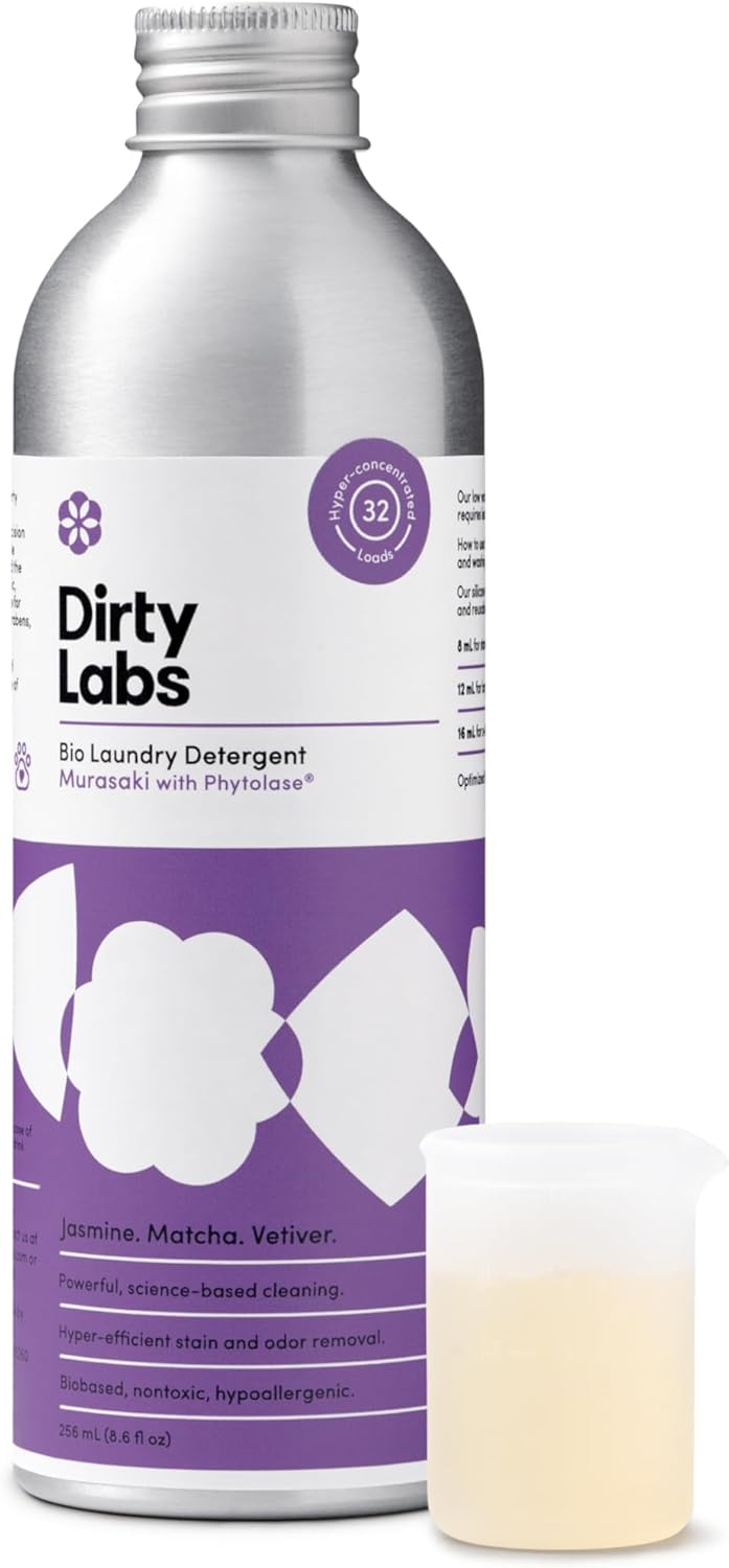 Dirty Labs | Murasaki Scent | Bio Enzyme Liquid Laundry Detergent | 32 Loads (8.6 fl oz) |
