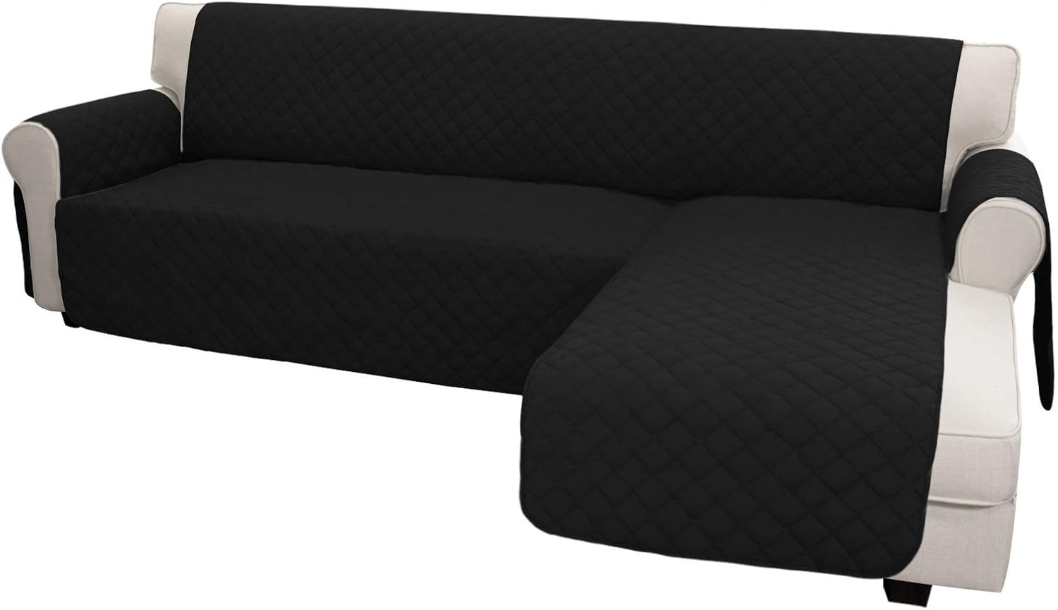 Easy-Going L Shape Sofa Slipcover - Reversible Sectional Couch Cover - Furniture Protector for Pets
