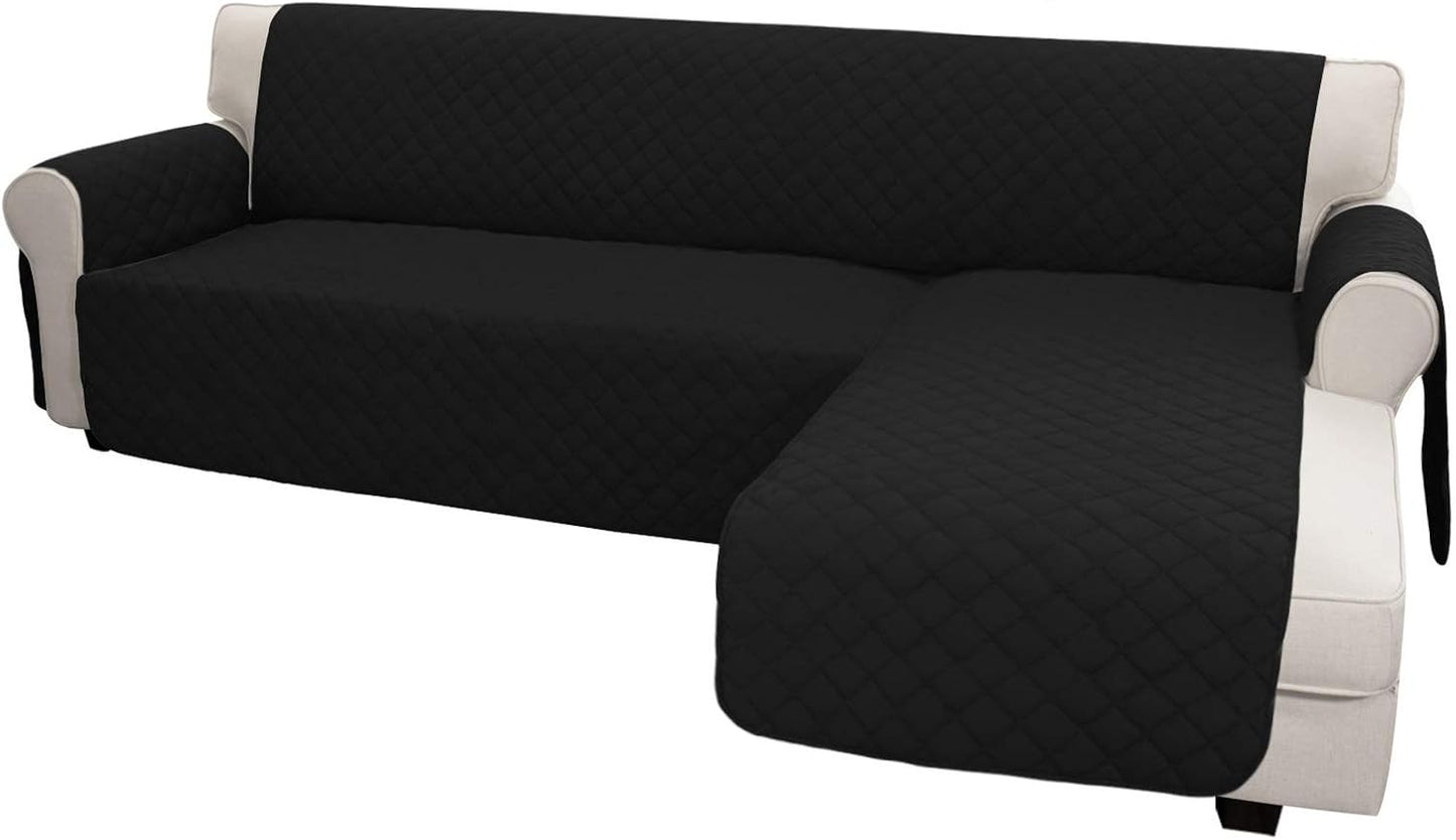 Easy-Going L Shape Sofa Cover - Chaise Lounge Slip Cover Reversible Sofa Protector for Pets, Kids &