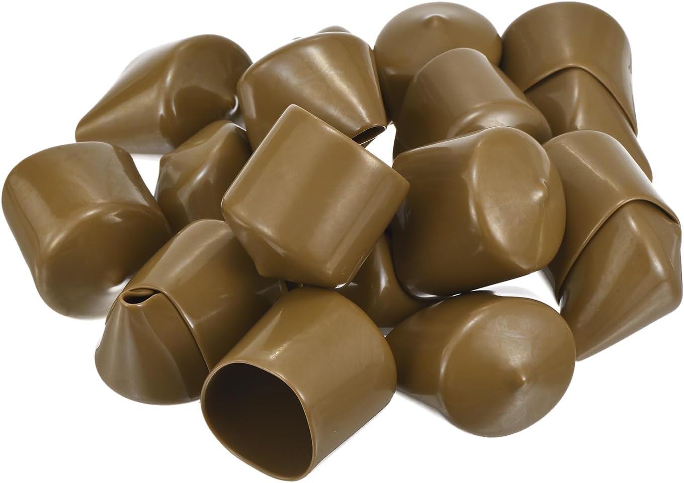 uxcell 20pcs Rubber End Caps 35mm(1 3/8") ID Vinyl PVC Round Tube Bolt Cap Cover Screw Thread