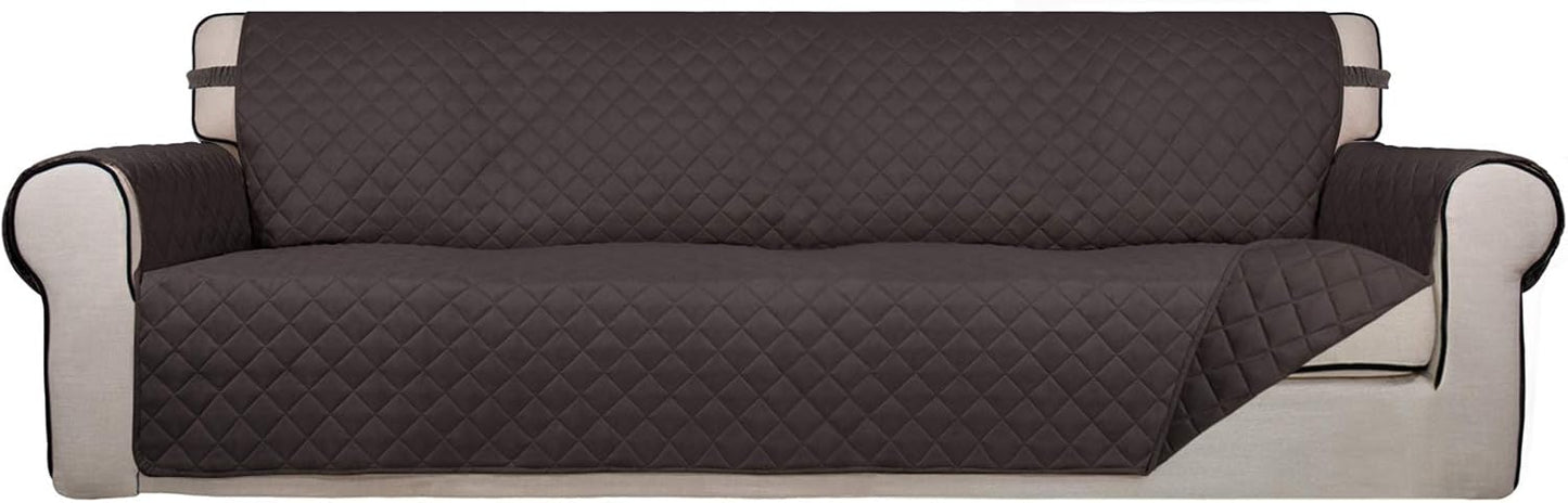 PureFit Reversible Quilted Sofa Cover, Water Resistant Slipcover Furniture Protector, Washable