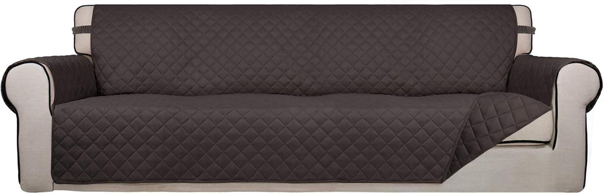 PureFit Reversible Quilted Sofa Cover, Water Resistant Slipcover Furniture Protector, Washable