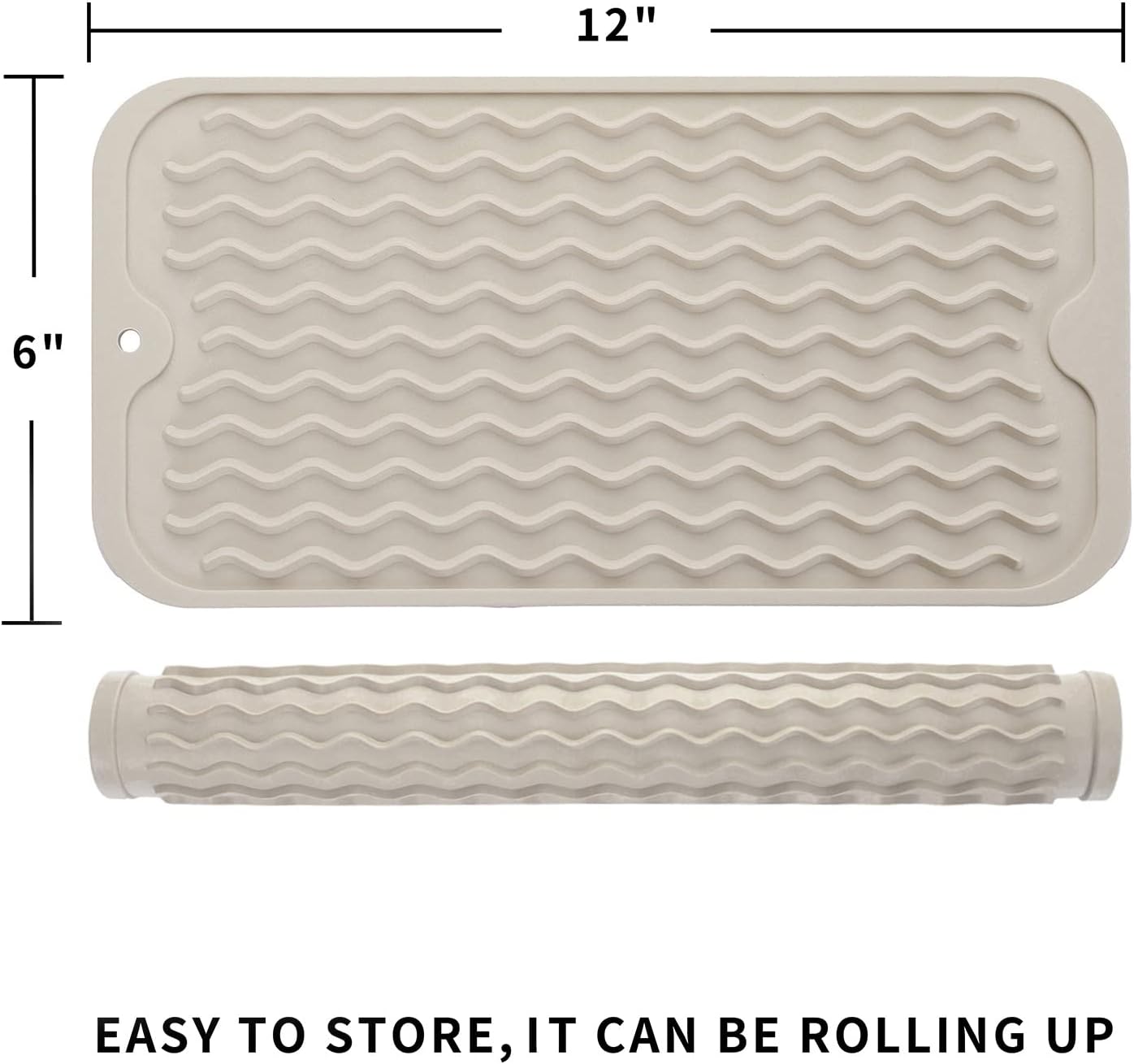 Silicone Dish Drying Mat for Multiple Usage,Easy clean,Eco-friendly,Heat-resistant Silicone Mat for