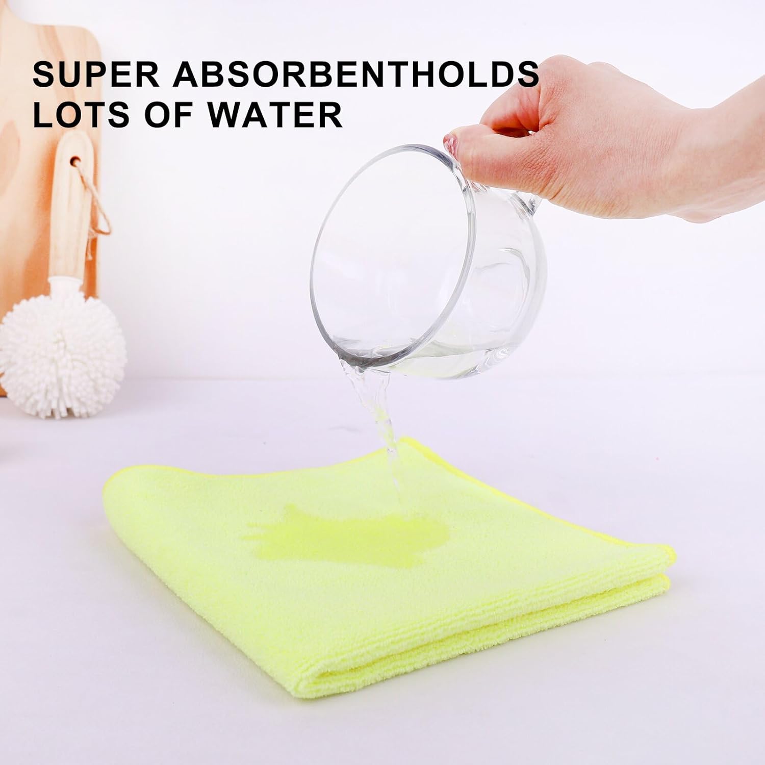 Tricol Clean Microfiber Cleaning Cloth, 16in*16in, 12 Pack Ultra-Thick Cleaning Rags, Super