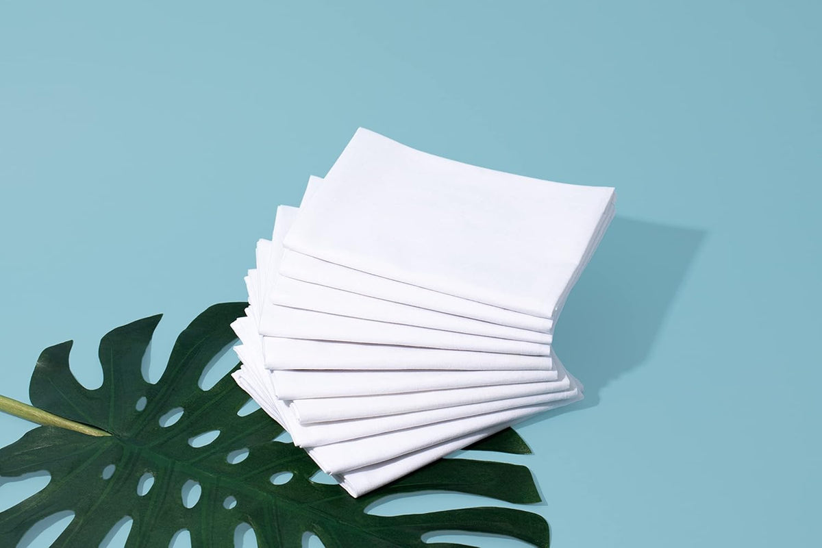 Organic Cotton Tea Towels for Embroidery - Blank Flour Sack Dish Towels for Embroidery - Perfect