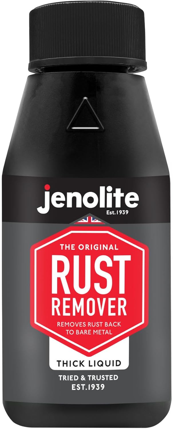 JENOLITE Rust Remover for Metal - Fast Acting No Drip Thick Liquid - Industrial Strength, Removes
