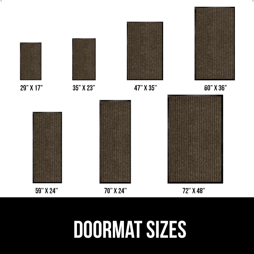 GORILLA GRIP Traffic Guard Door Mat, 72x48, Heavy Duty Welcome Mats, Commercial Office Space