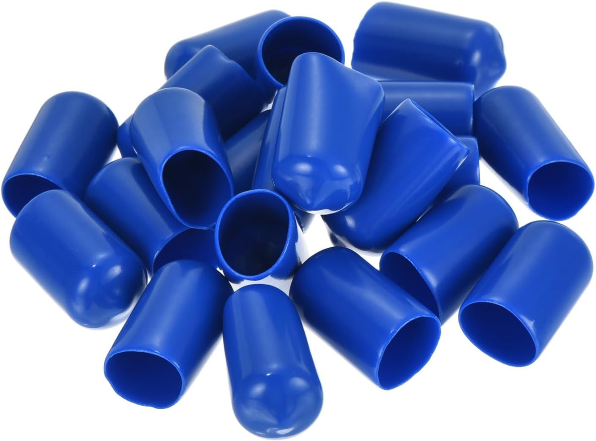 uxcell 20pcs Rubber End Caps 12mm(1/2 inch) ID Vinyl Round Tube Bolt Cap Cover Screw Thread