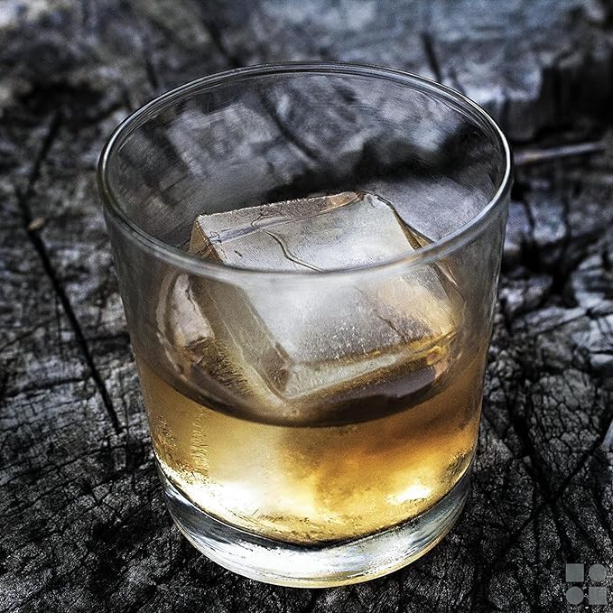 glacio Ball Ice Cube Tray and Big Ice Cube Molds for Whiskey, Slow-Melting, 100% Silicone