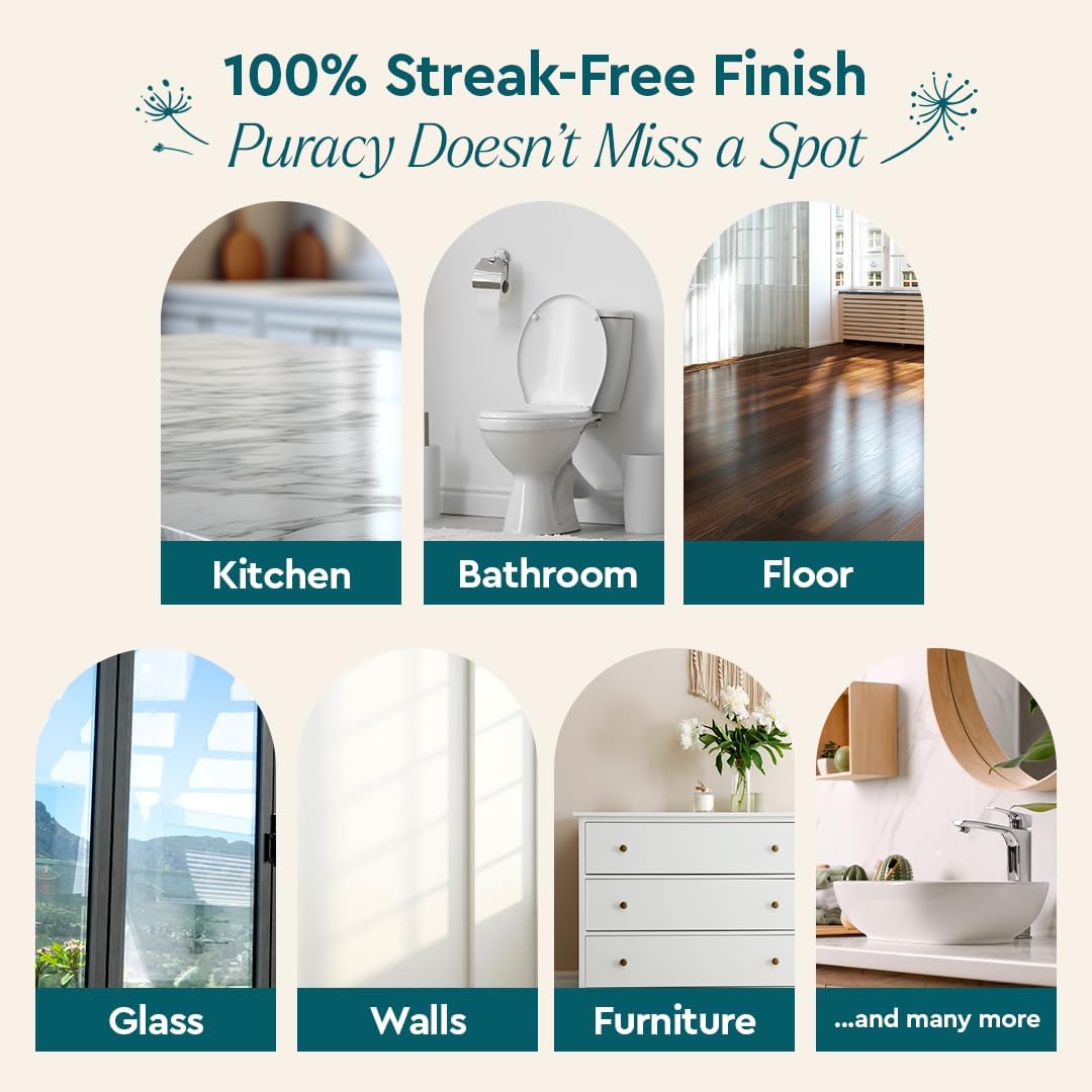 Puracy Multi-Surface Cleaner Concentrate - Plant-Powered Everyday Surface Cleaner - Natural All