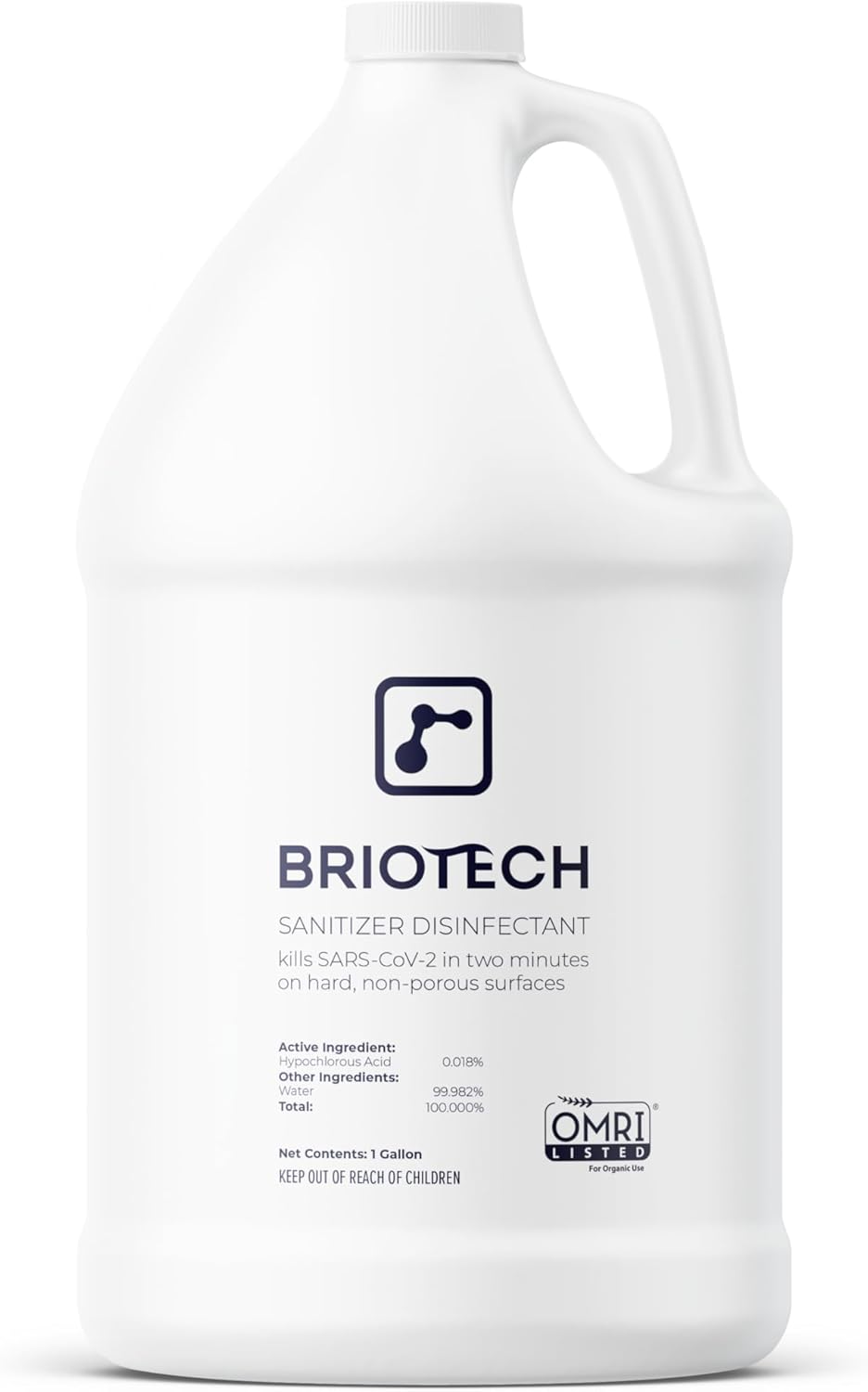 BRIOTECH Sanitizer Disinfectant Hypochlorous, Kill 99.99% of Viruses & Bacteria, Control Mold