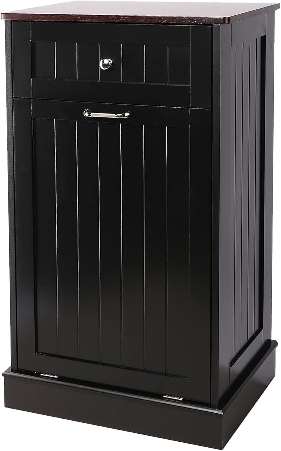 Betterhood Tilt Out Trash Cabinet 10 Gallon Wooden Free Standing Laundry Sorter Cabinet,Recycling