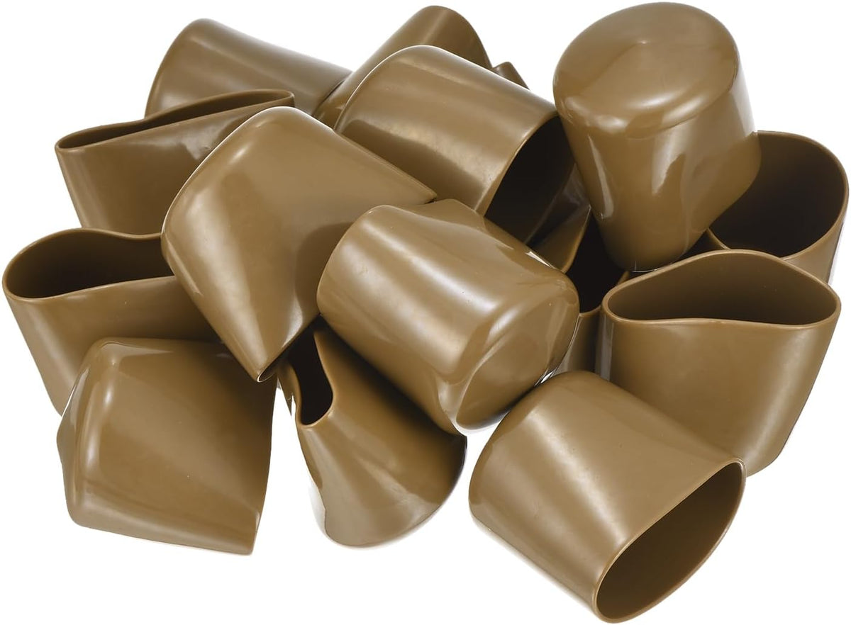 uxcell 20pcs Rubber End Caps 40mm ID Vinyl PVC Round Tube Bolt Cap Cover Screw Thread Protectors
