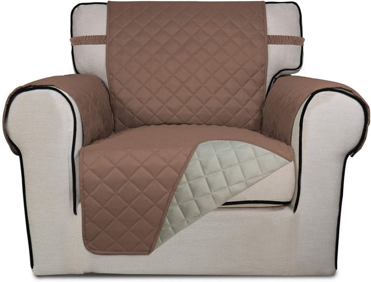 PureFit Reversible Quilted Sofa Cover, Water Resistant Slipcover Furniture Protector, Washable