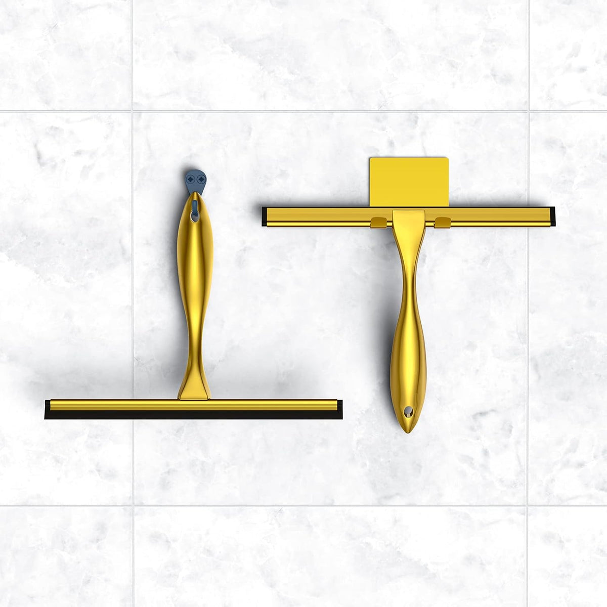 Shower Squeegee and Window Squeegee, Stainless Steel, 100% Streak-Free, Cleaner for Bathroom