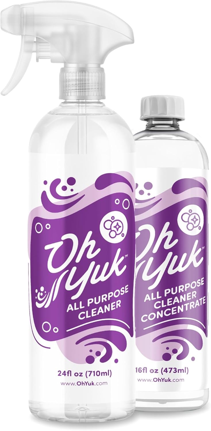 Oh Yuk All Purpose Cleaner – All-in-One Combo Pack with Multi-Purpose Surface Spray and 4X