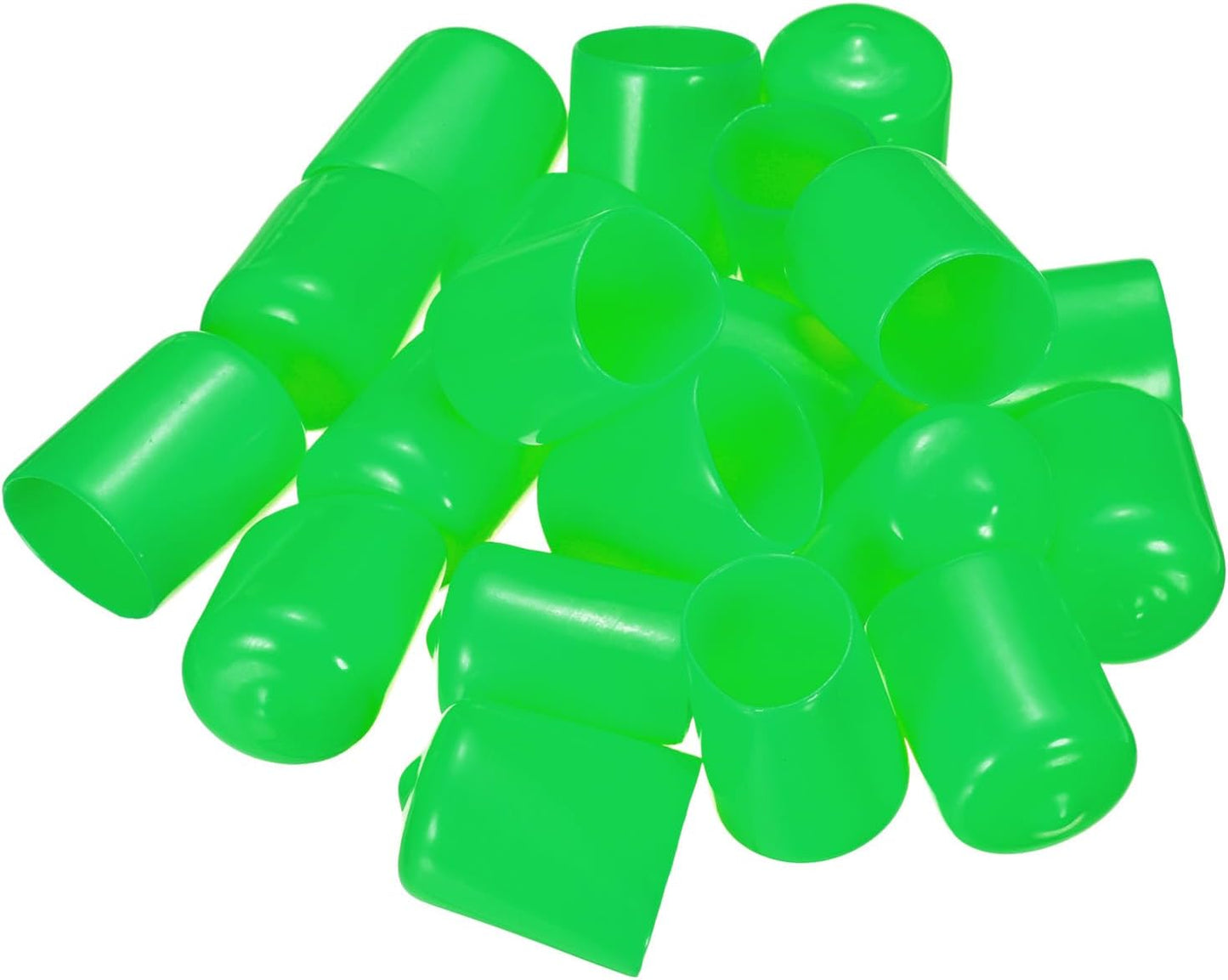 uxcell 20pcs Rubber End Caps 19mm(3/4") ID Vinyl PVC Round Tube Bolt Cap Cover Screw Thread
