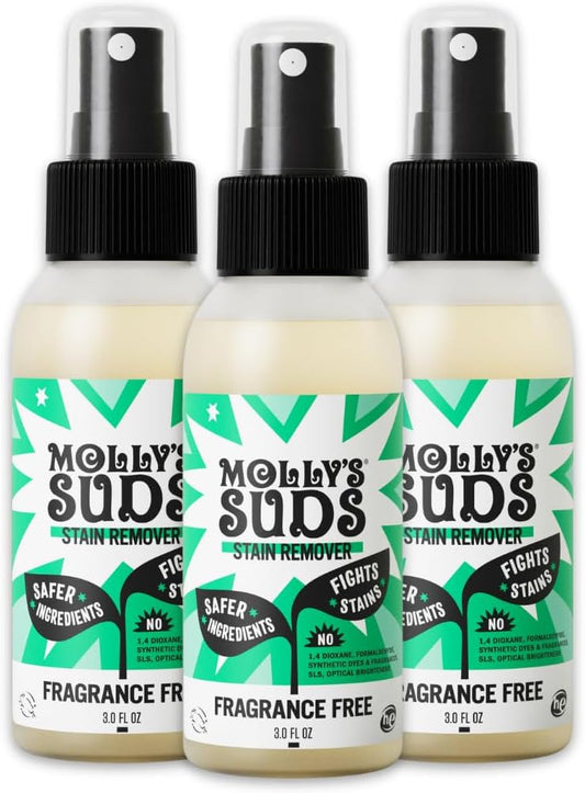 Molly's Suds Stain Remover Spray | Gentle Yet Powerful, Great for Baby & Pet Stains | Clean, Simple
