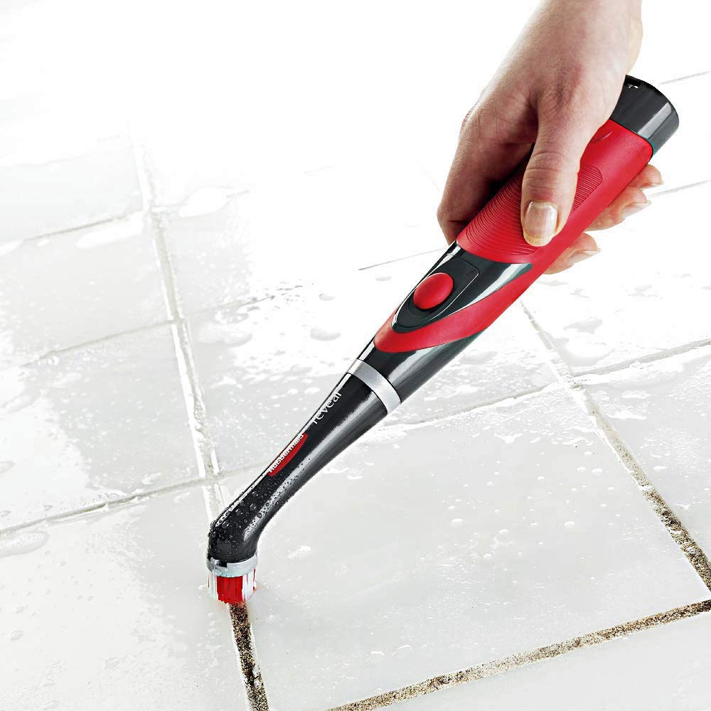 Rubbermaid Reveal Power Scrubber with Multi-Purpose & Grout Head, Cordless Electric Battery Powered