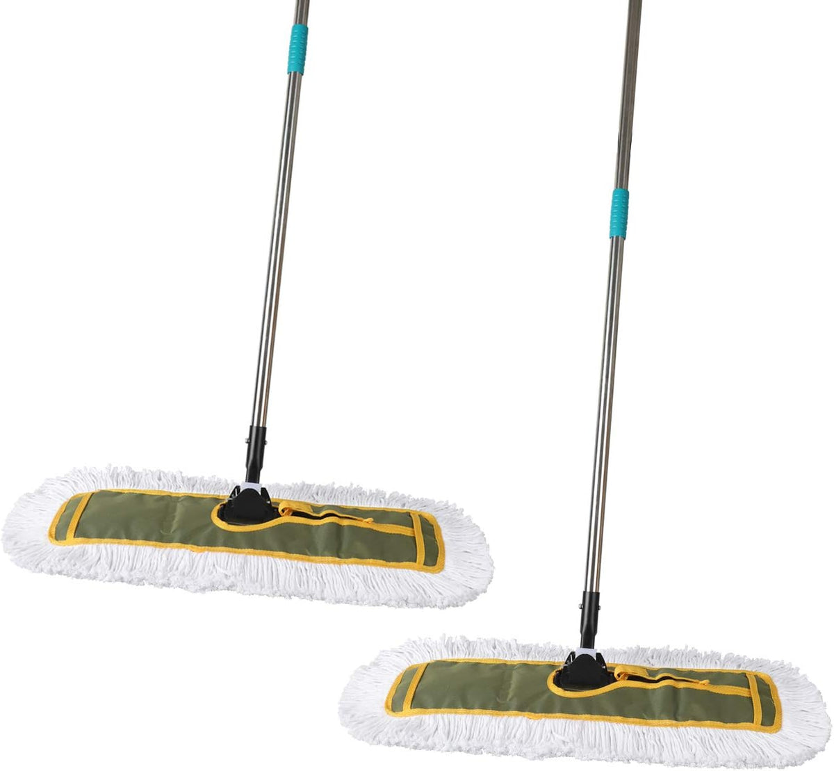 OFO 24inch Industrial Commercial Dust Mop 2 Sets // Heavy Duty Dust Mop // 63inch Length Stainless