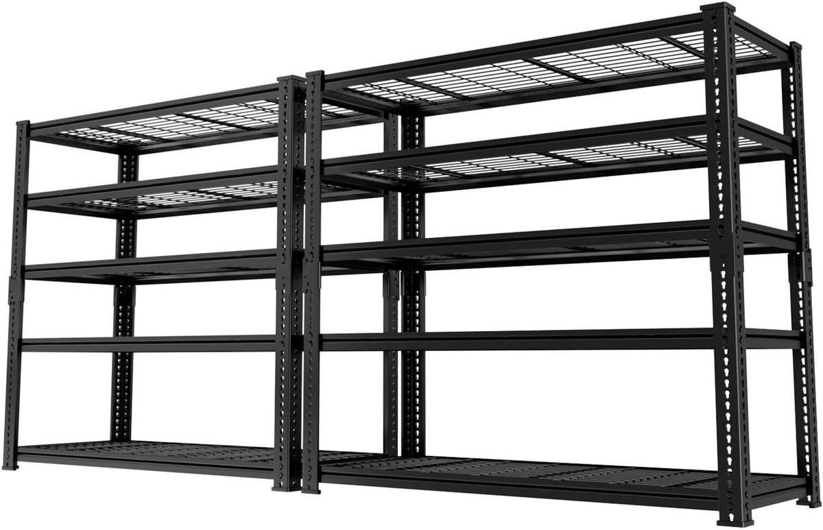 Storage Shelves Heavy Duty, 2 PCS 60" L x 24" W x 78" H Garage Wire Shelving Unit Loads 3300LBS