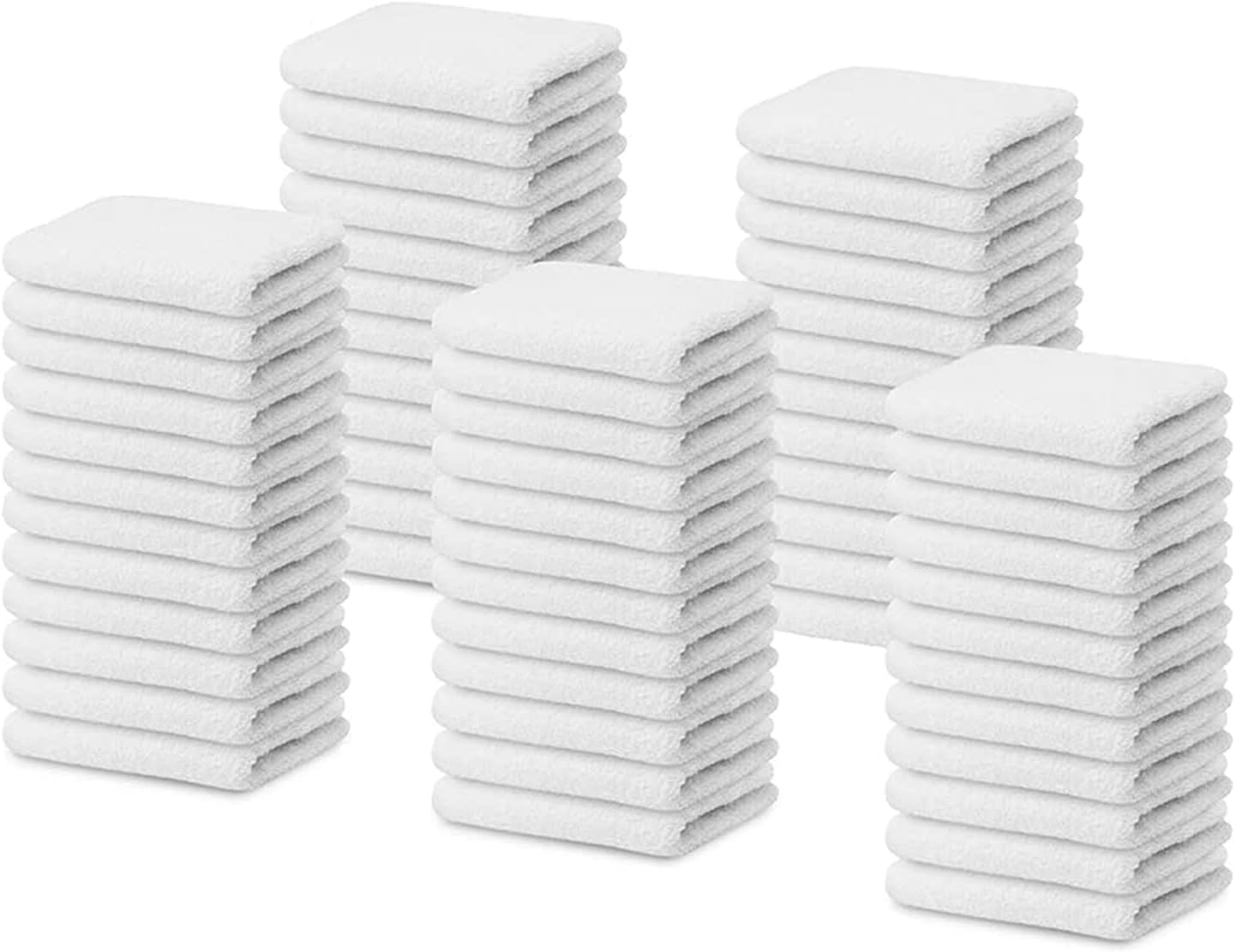 Bar Towels 14"x17" Terry Bar Mop Towels (White) – Absorbent and Durable, Multipurpose Cleaning