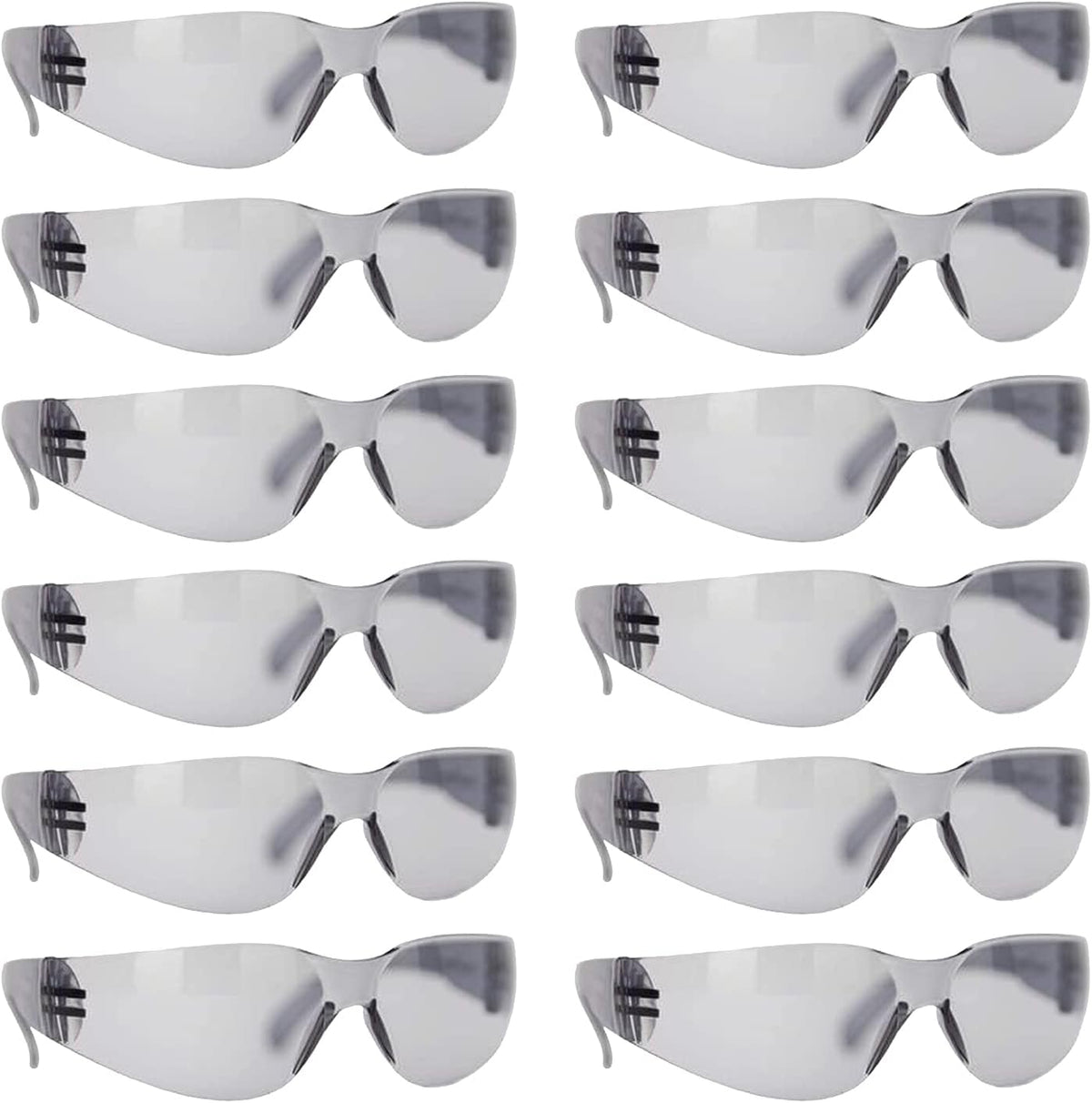 BISON LIFE Safety Glasses - Scratch Resistant Wrap Around Eyewear, Polycarbonate ANSI Z87.1 Impact