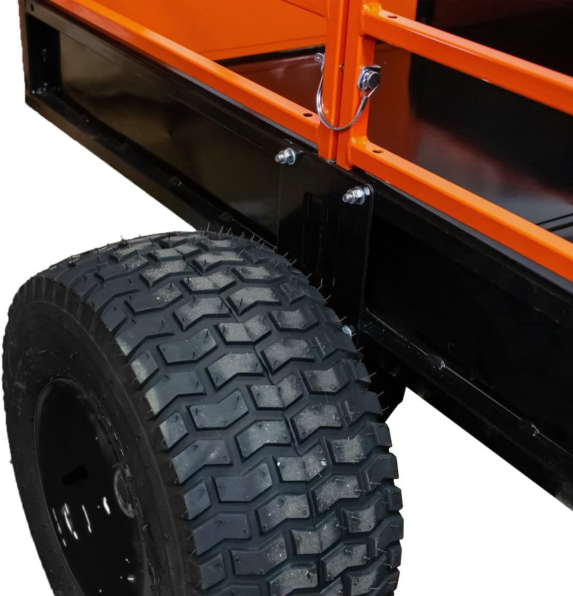 Impact IMPLEMENTS® 1500lb HD Agricultural Trailer with Solid Floor & Sides. Rugged Tires and Solid