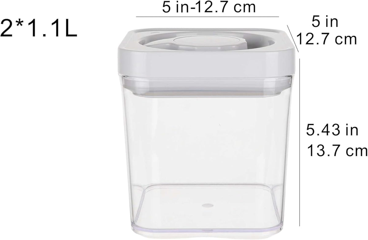 Amazon Basics Airtight Food Storage Containers, BPA Free, with Twist/Turn Lids, for Kitchen Pantry