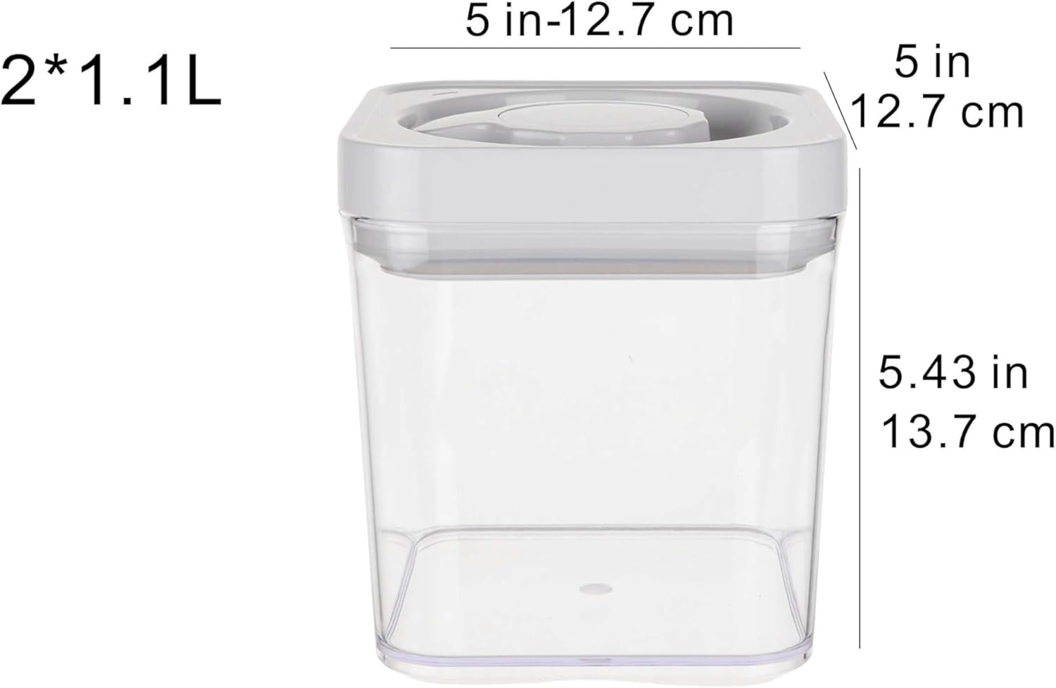Amazon Basics Airtight Food Storage Containers, BPA Free, with Twist/Turn Lids, for Kitchen Pantry