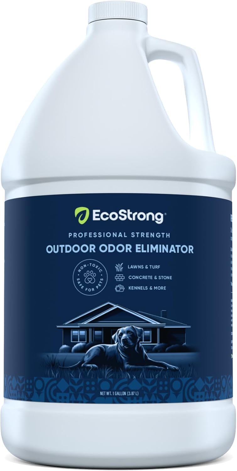 Eco Strong Outdoor Odor Eliminator Outside Dog Urine Enzyme Cleaner Powerful Pet, Cat, Animal Scent