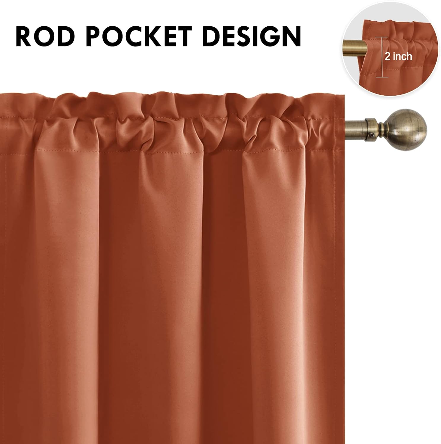 DWCN Blackout Curtains Thermal Insulated, Energy Saving & Noise Reducing Bedroom and Living Room