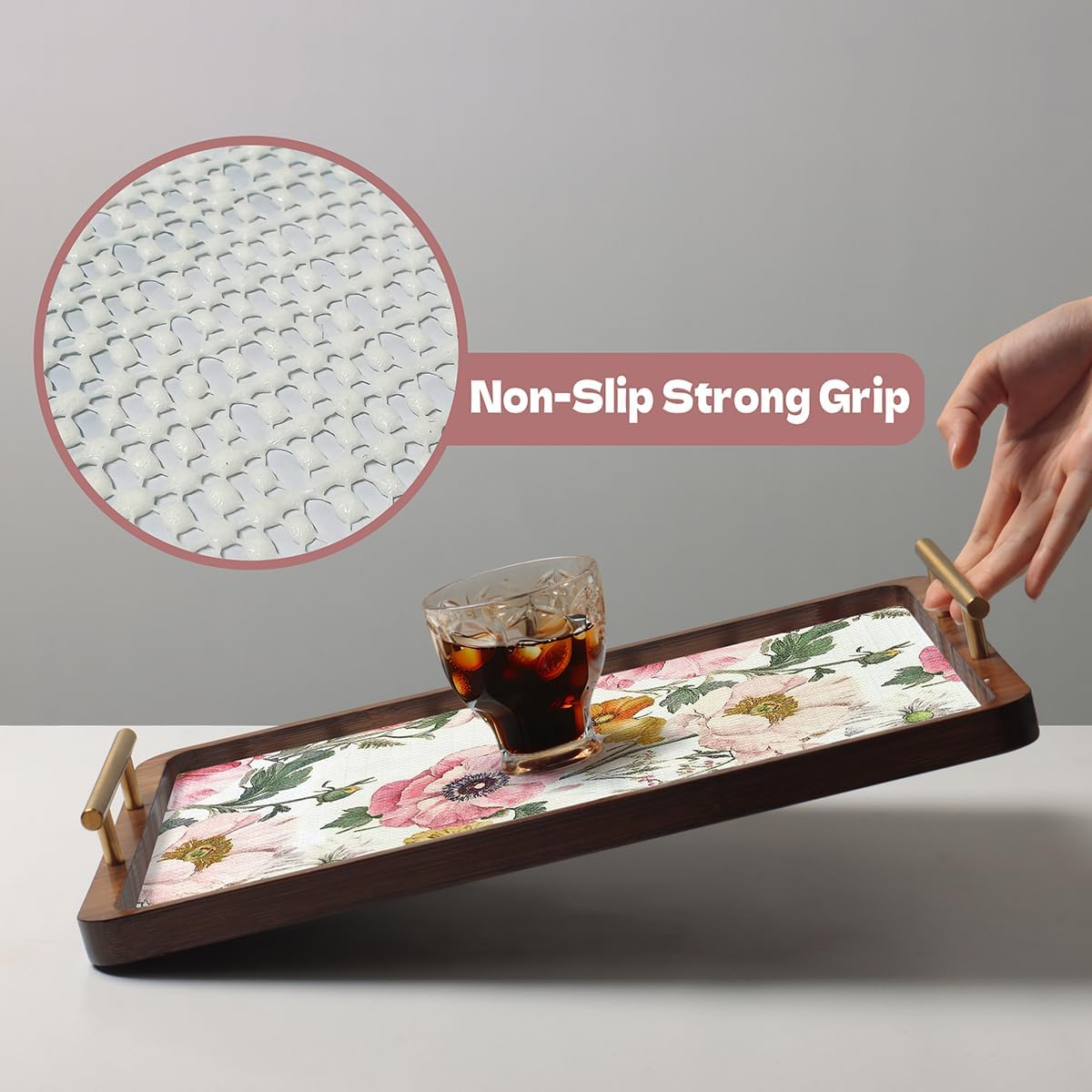 Shelf Liner for Kitchen Cabinets Non-Adhesive,Cabinet Liner for Shelves Non Slip Drawer